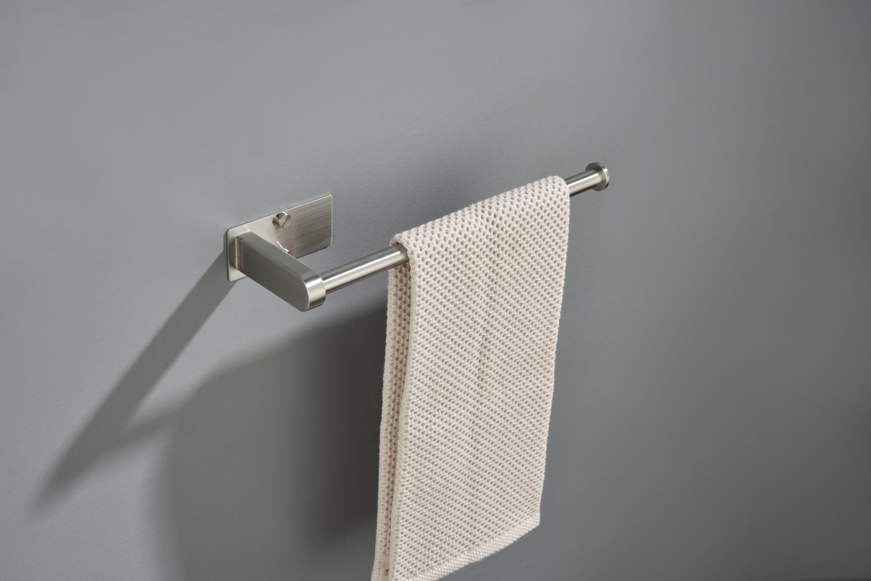 Haoyye Paper Towel Holder 2 Pack, 12 Inch Stainless Steel Under Cabinet Mount with Self-Adhesive or Screws, Space-Saving Paper Towel Rack for Kitchen, Bathroom, or Wall Use, Rustproof and Heavy Duty Towel Bar for Rolls or Wraps