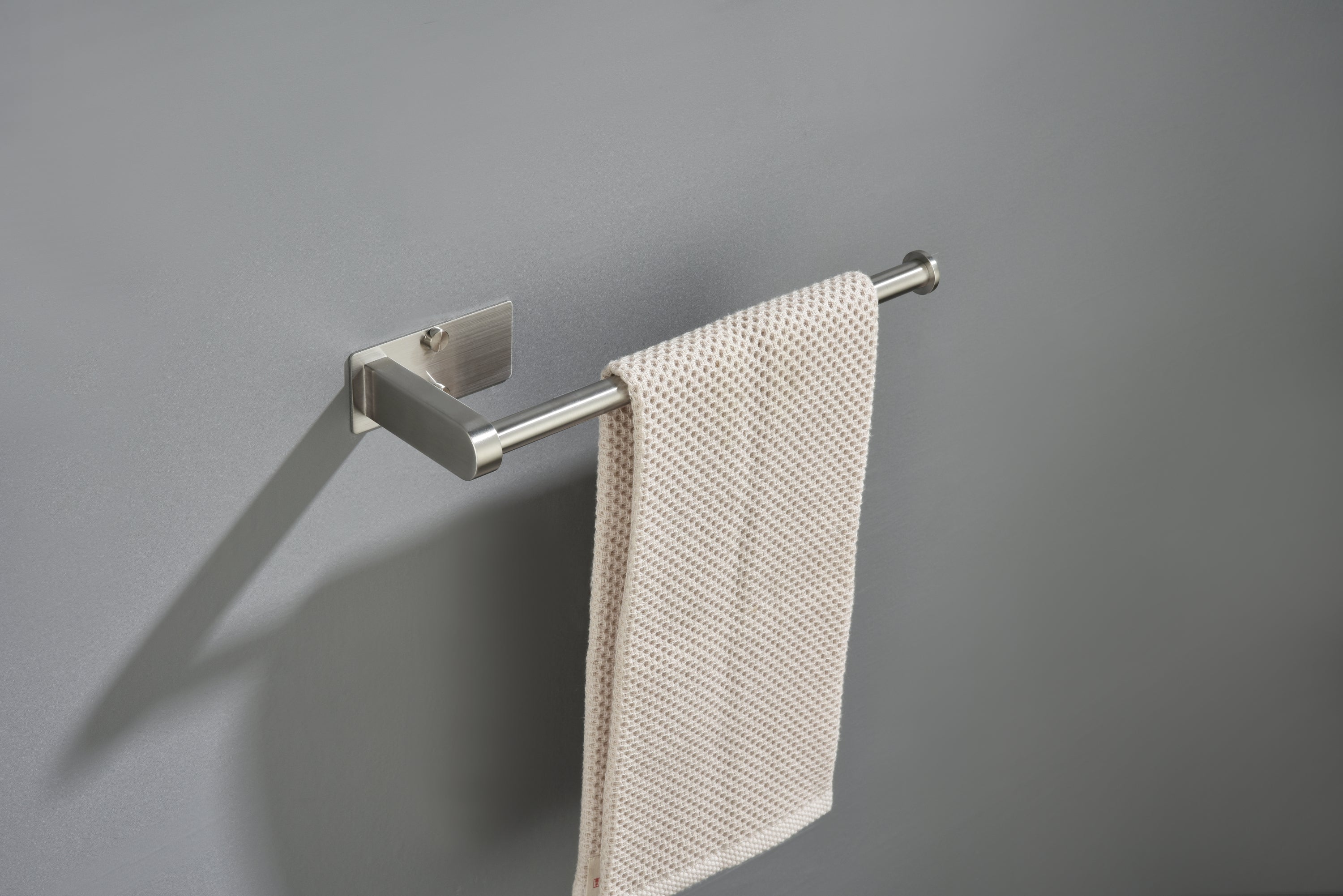Haoyye Paper Towel Holder 2 Pack, 12 Inch Stainless Steel Under Cabinet Mount with Self-Adhesive or Screws, Space-Saving Paper Towel Rack for Kitchen, Bathroom, or Wall Use, Rustproof and Heavy Duty Towel Bar for Rolls or Wraps