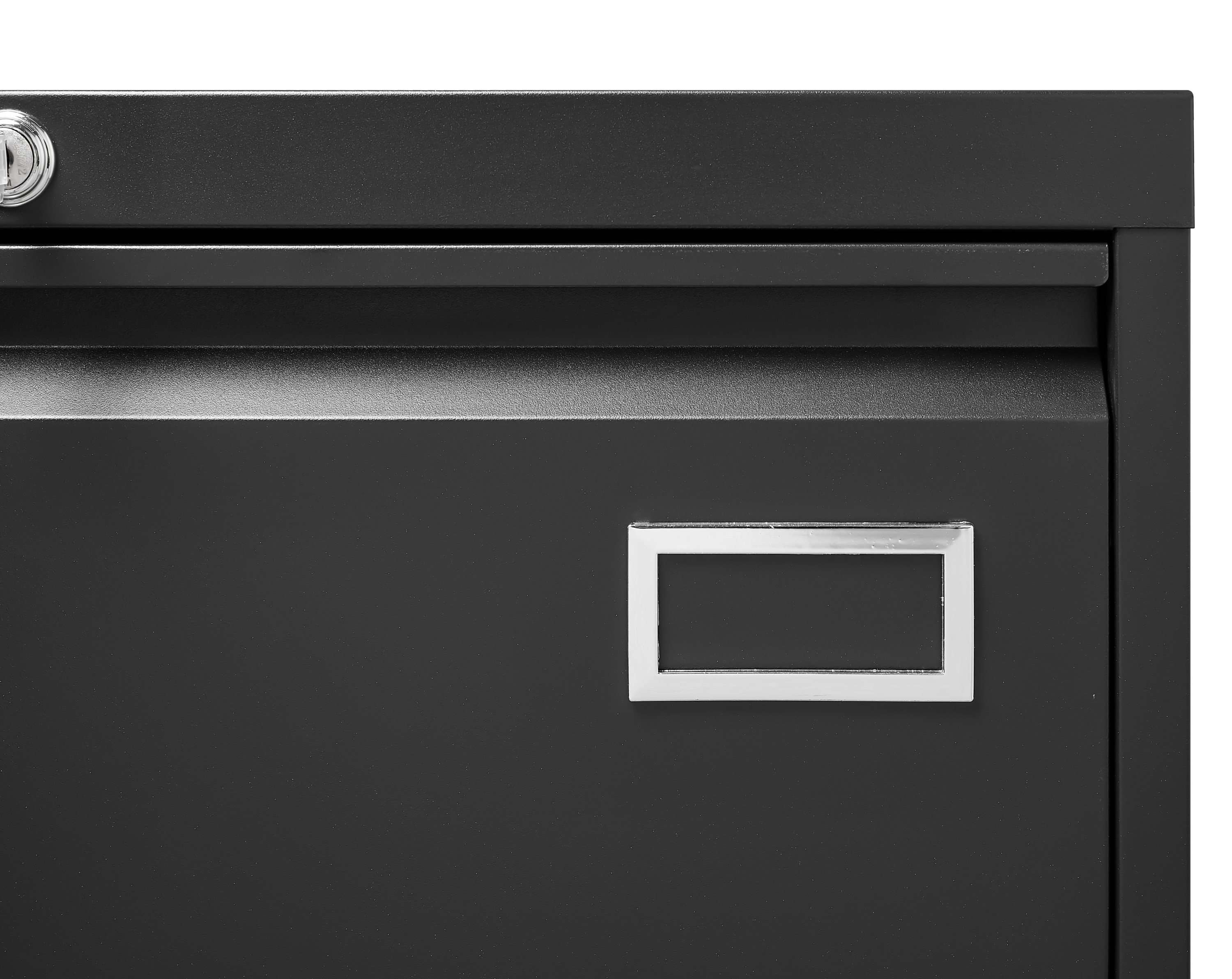 HAOYYE Black 2-Drawer Locking Metal File Cabinet, Lateral Filing Cabinet for Home Office, Legal and Letter Files, Space-Saving Vertical Design, Assembly Required