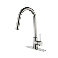 HAOYYE Kitchen Faucet with Pull Down Sprayer Sturdy Space-Saving Heavy Duty Modern Design Adults Dorm Room Easy Assembly Bedroom Furniture