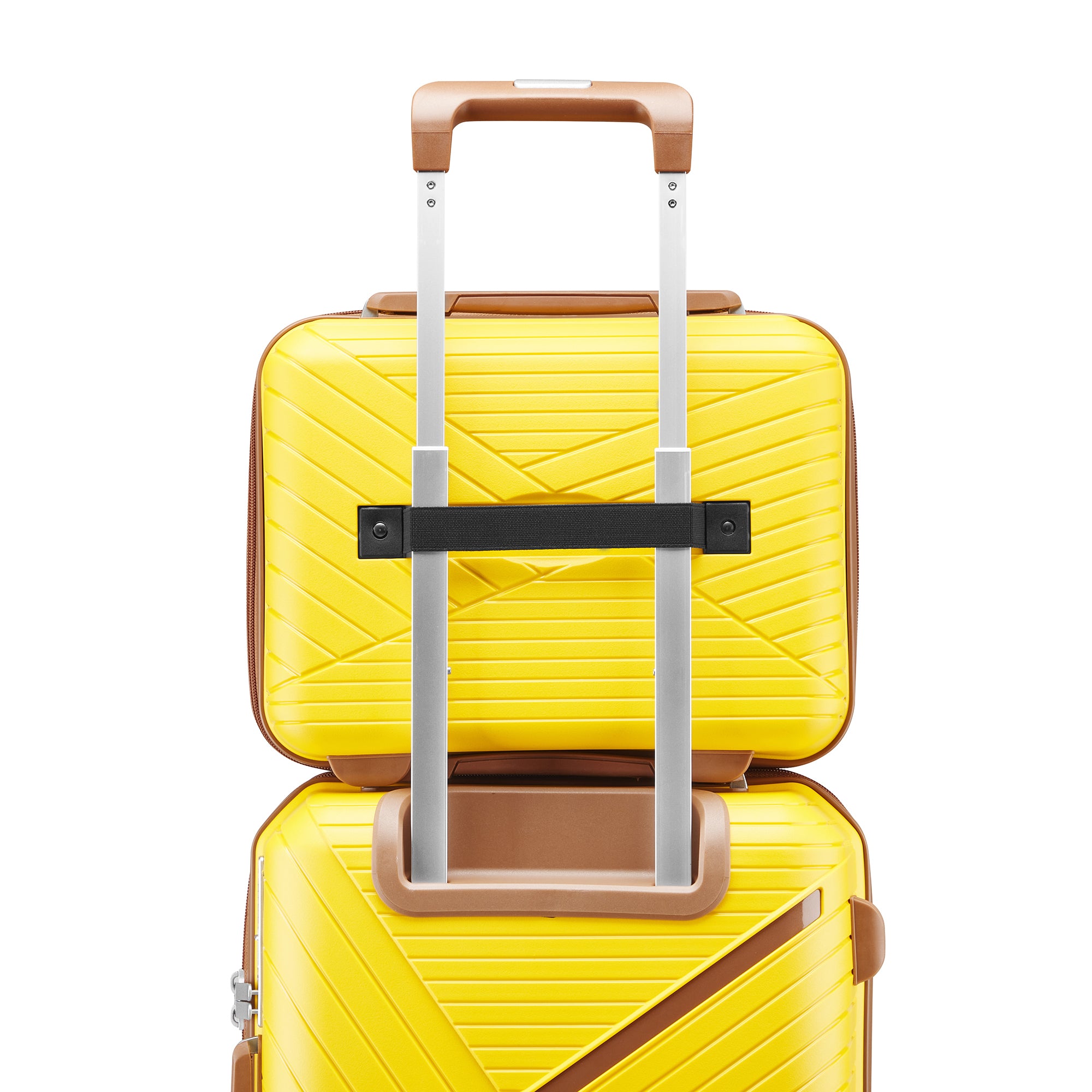 HAOYYE Luggage Sets 4 Piece(14/20/24/28), Expandable Lightweight Suitcase with 4 Double 360 Degrees Mute Spinner Wheels PP Materials Durable TSA Lock Travel Luggage Sturdy Space-Saving Heavy Duty Adults