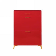 HAOYYE Shoe Storage Cabinet for Entryway, Free Standing Shoe Organizer with 2 Flip Drawers, Hidden Shoe Rack for Doorway, Hallway, Sturdy Space-Saving Heavy Duty Modern Design