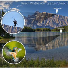HAOYYE HD 60x60 Powerful Binoculars for Adults High Magnification Optical Telescope with Fixed Zoom LLL Night Vision Compact Design for Hunting Hiking Bird Watching and Outdoor Adventure Use
