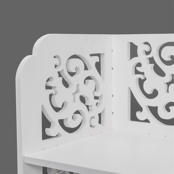 HAOYYE Six-Tier Carved Shoe Rack, Durable Wood-Plastic Organizer with Modern Design, Space-Saving Storage for Living Room or Bedroom, Stylish and Versatile Home Essentials with Premium Quality and Functional Appeal for Contemporary Spaces.
