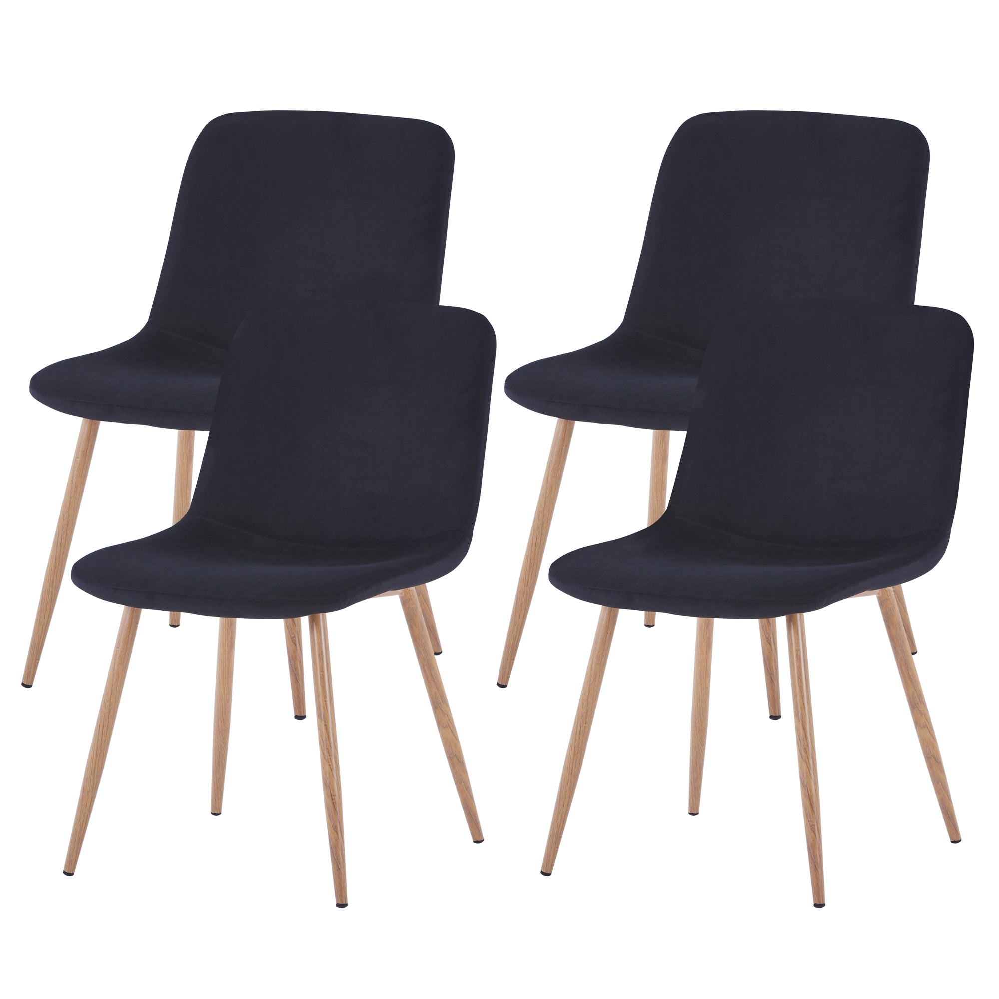 HAOYYE Modern Dining Chair Set of 4, Versatile and Stylish Design for Restaurants, Cafes, Offices, and Living Rooms, Durable and Space-Saving, Easy to Assemble