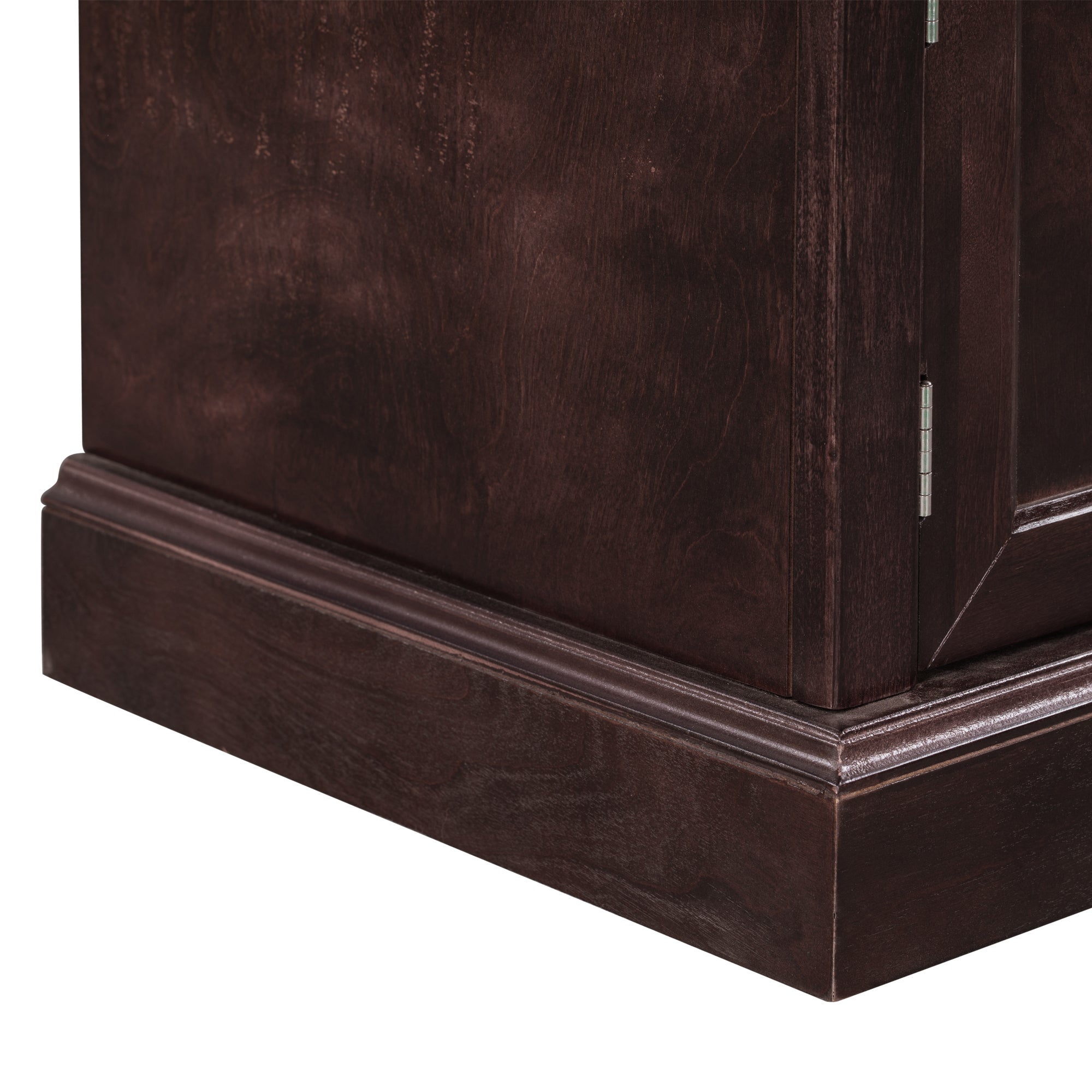 HAOYYE Storage Bench with 2 Drawers and Cabinets, Shoe Bench with Removable Cushion for Living Room, Entryway, Sturdy Space-Saving Heavy Duty Construction, Espresso Finish, Modern Design for Adults and Dorm Rooms