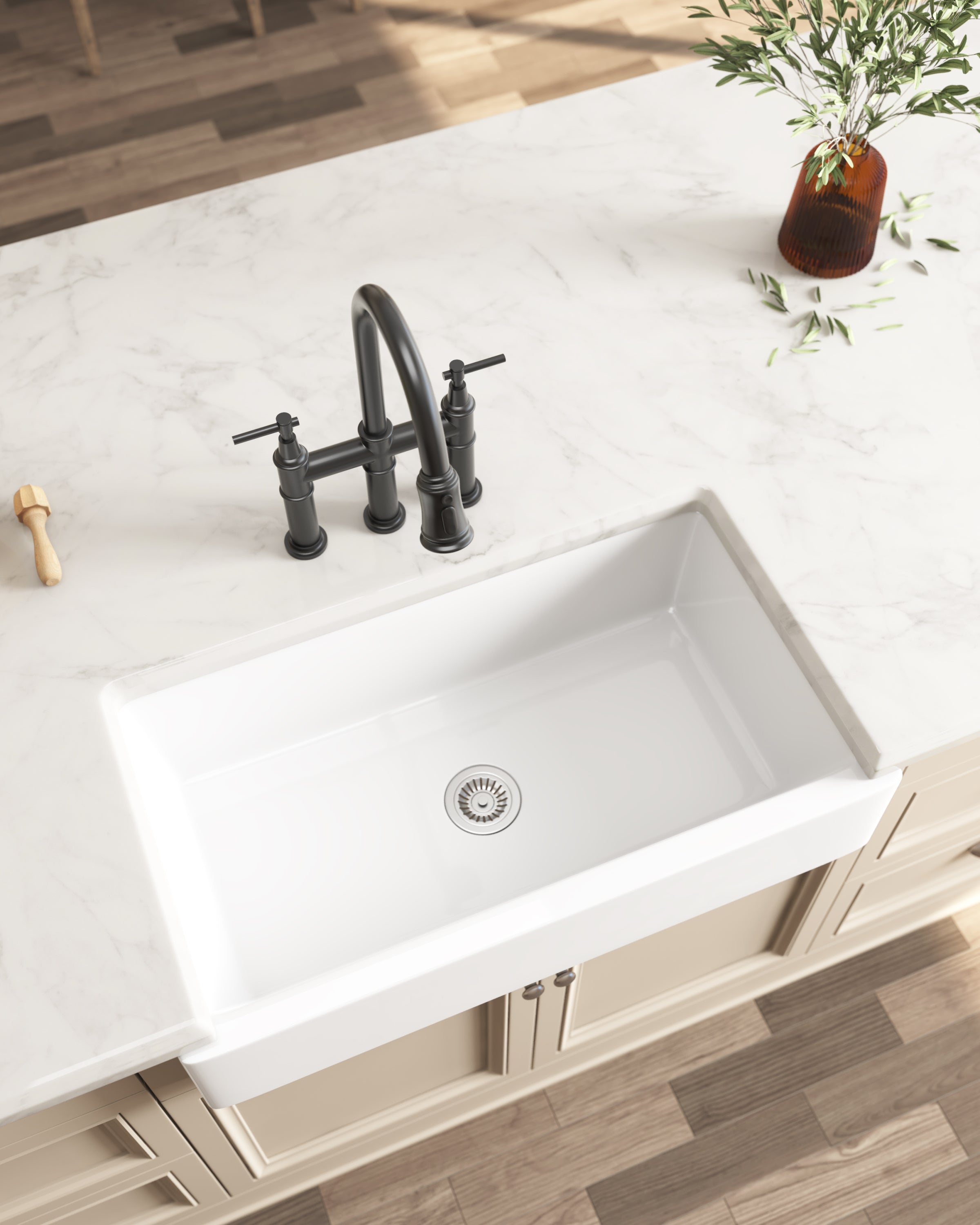 HAOYYE Bridge Kitchen Faucet with Pull-Down Sprayhead in Spot Sturdy Space-Saving Heavy Duty Modern Design Adults Dorm Room Easy Assembly Bedroom Furniture