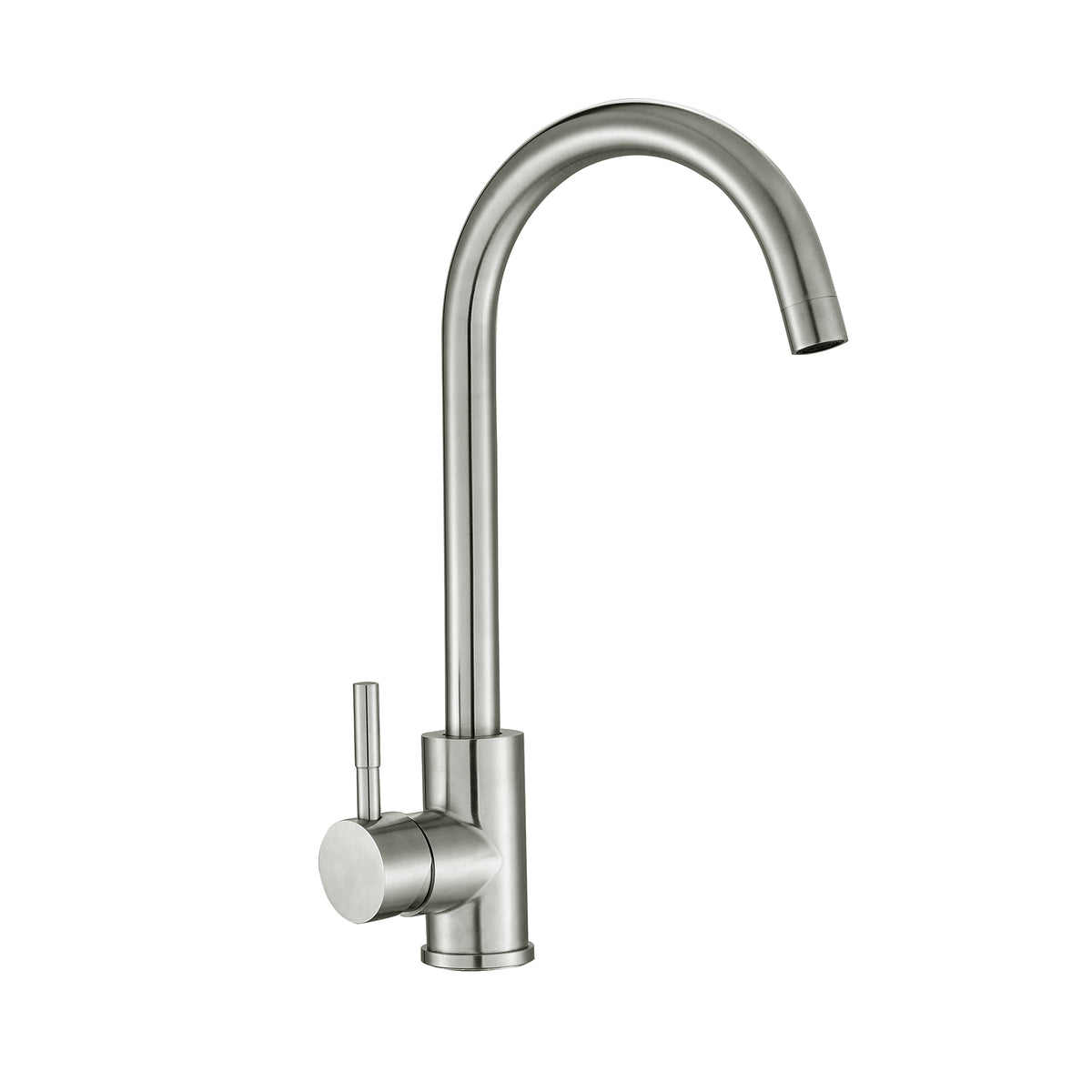 HAOYYE Kitchen Sink Faucet with Single Handles, Brushed Nickel Sturdy Space-Saving Heavy Duty Modern Design Adults Dorm Room Easy Assembly Bedroom Furniture