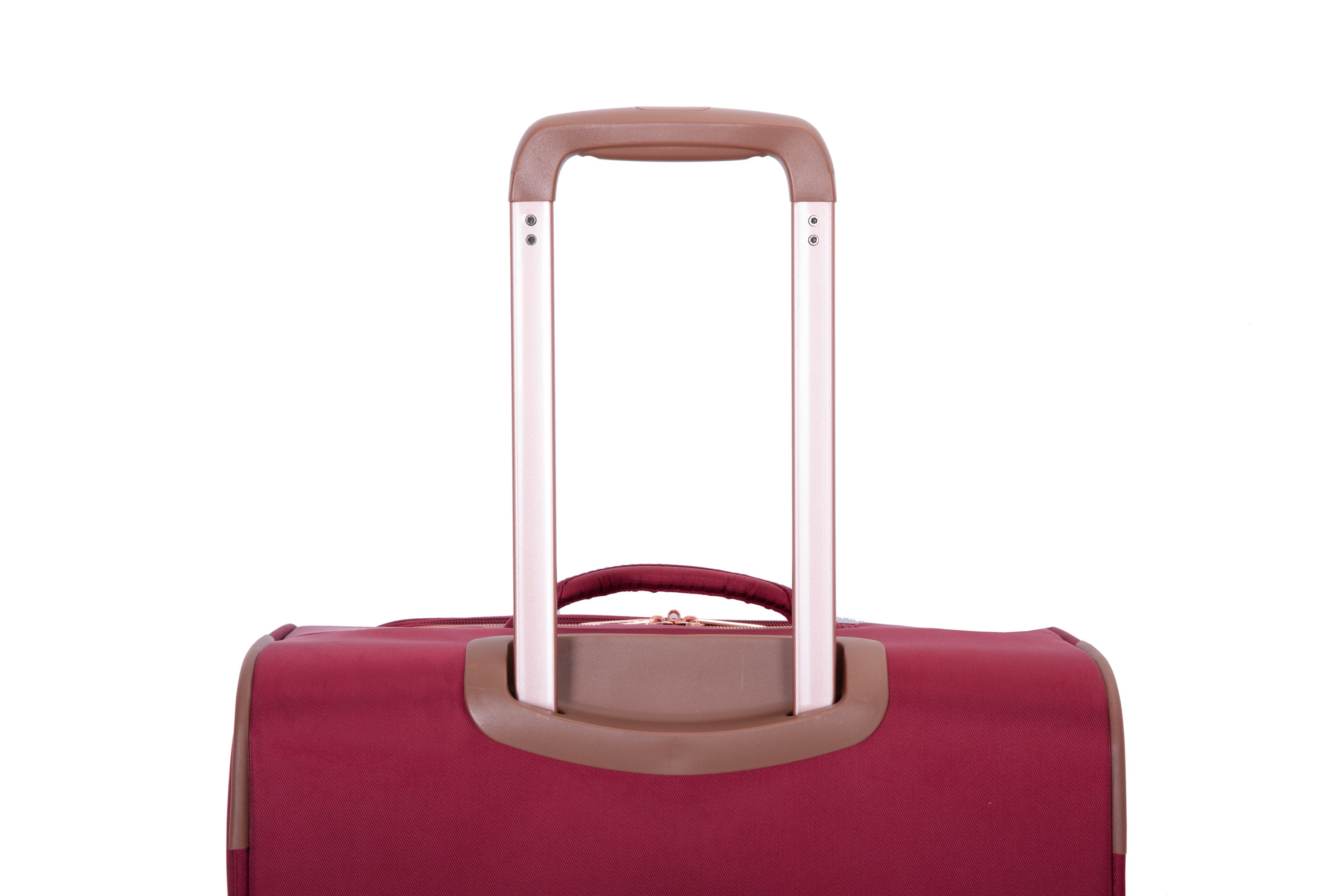HAOYYE 4-Piece Set (16/20/24/28) ,Softshell Suitcase Spinner Wheels Terylene Luggage Sets Carry On Suitcase Luggage Lightweight Durable Suitcase Wine Red Sturdy Space-Saving Heavy Duty Modern Design