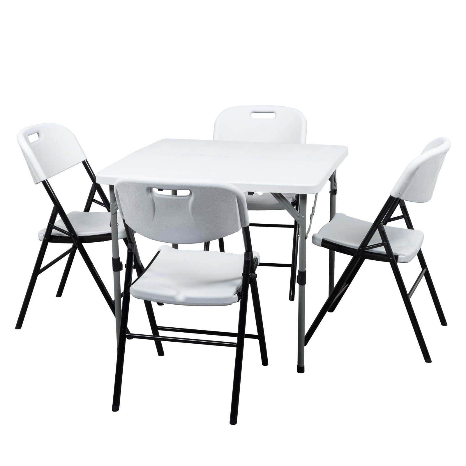 HAOYYE 4pcs Garden Plastic Folding Chairs, Lightweight and Durable Outdoor Folding Chairs, Perfect for Patio, Garden, Events, and Outdoor Gatherings, Easy to Store and Transport, Ideal for Extra Seating
