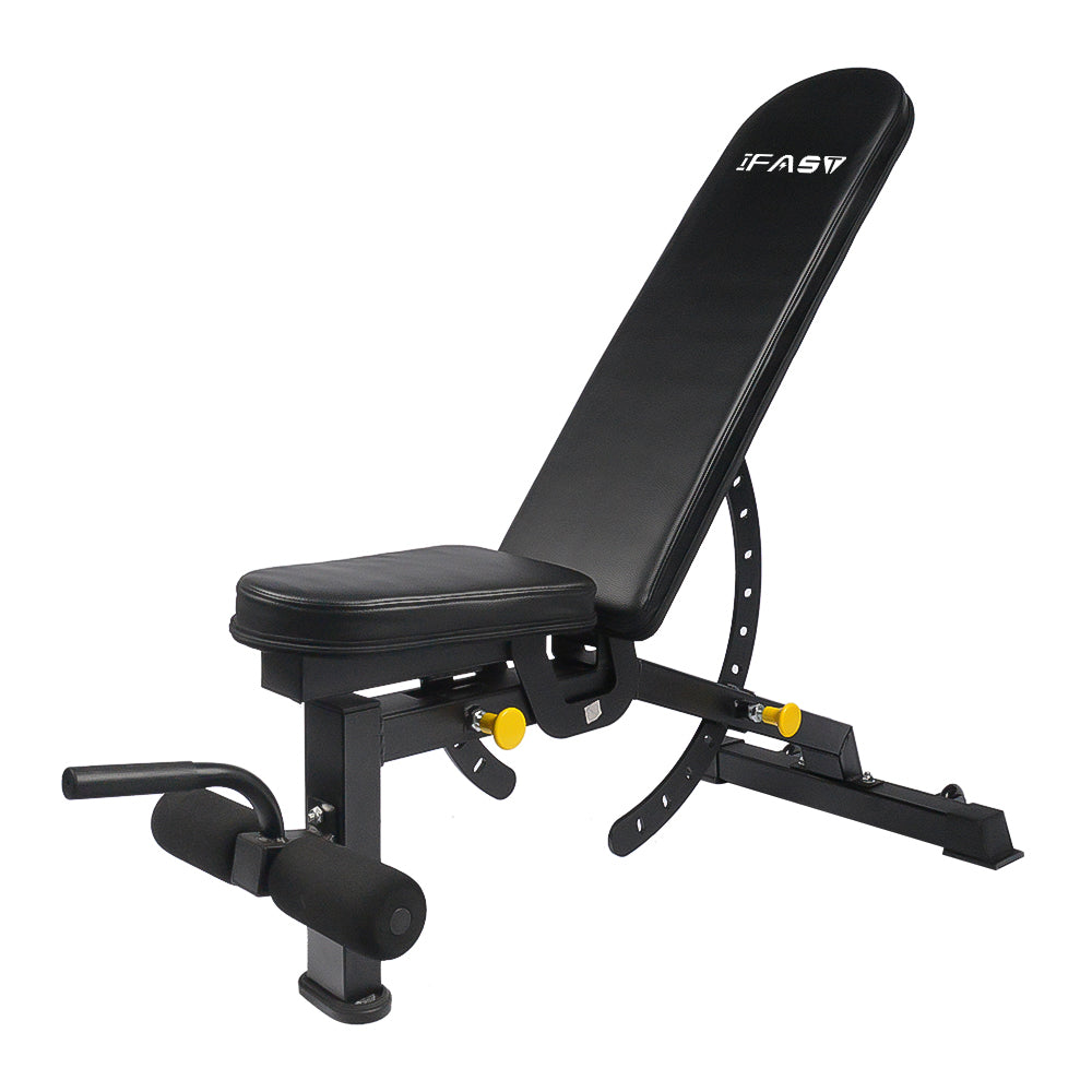 Haoyye Adjustable Strength Training Bench Press for Home Gym Full Body Workout, Foldable Multi-Functional Weight Bench with Backrest and Seat Adjustment for Dumbbell Exercise and Fitness Training