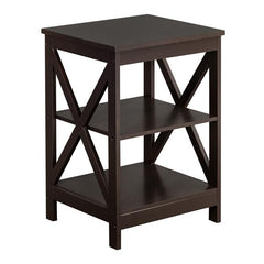 HAOYYE Double Cross Edge Coffee Table, Modern Luxury Home Decor, Soft Cozy Warm Flannel Fleece, Premium Quality Decorative Table, Unique Design, Stylish Living Room Furniture, Comfortable and Functional for Home Use