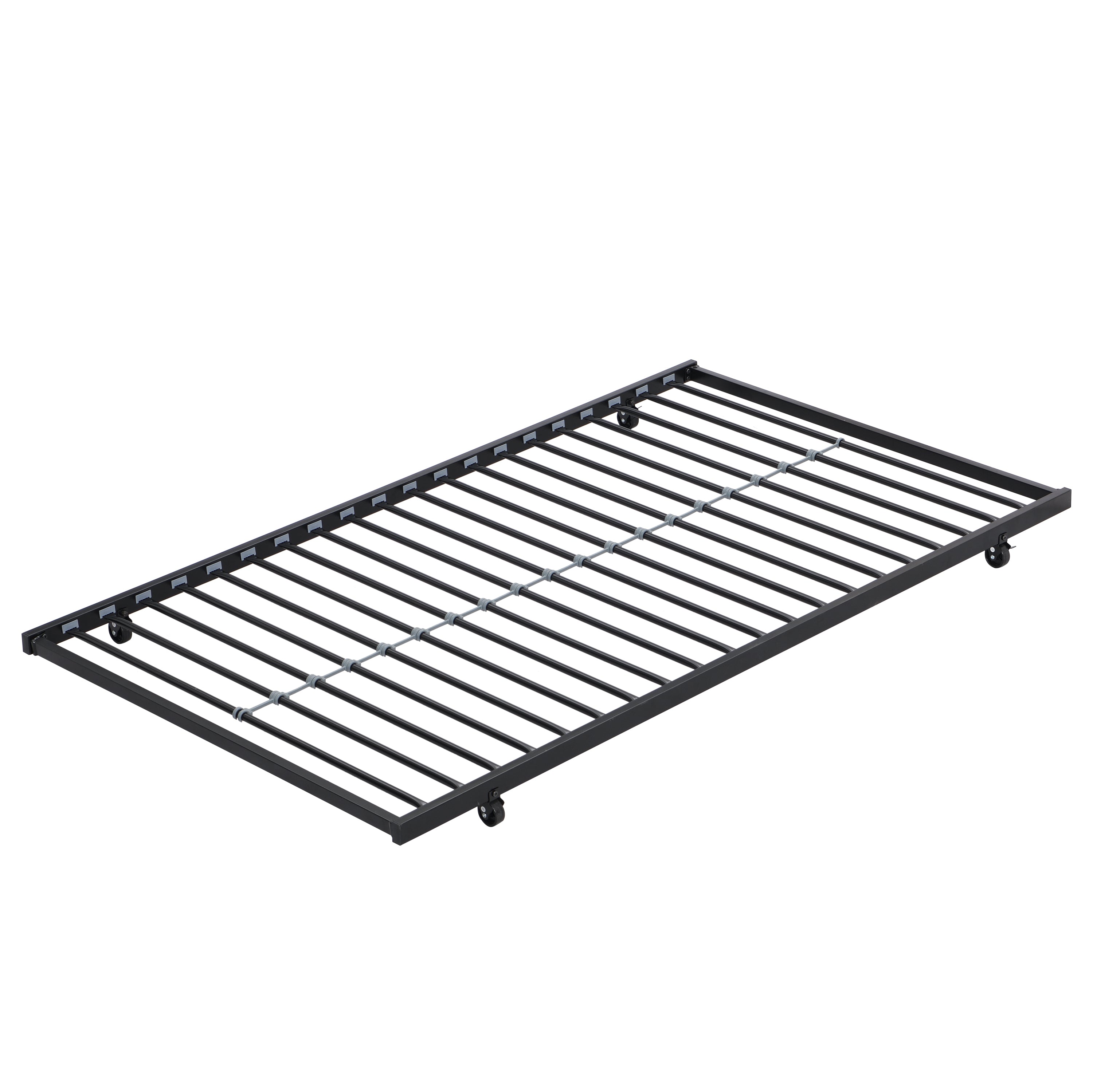 HAOYYE METAL Bunk Bed with trundle Black Sturdy Space-Saving Heavy Duty Modern Design Easy Assembly Durable Stylish Home Furniture Versatile