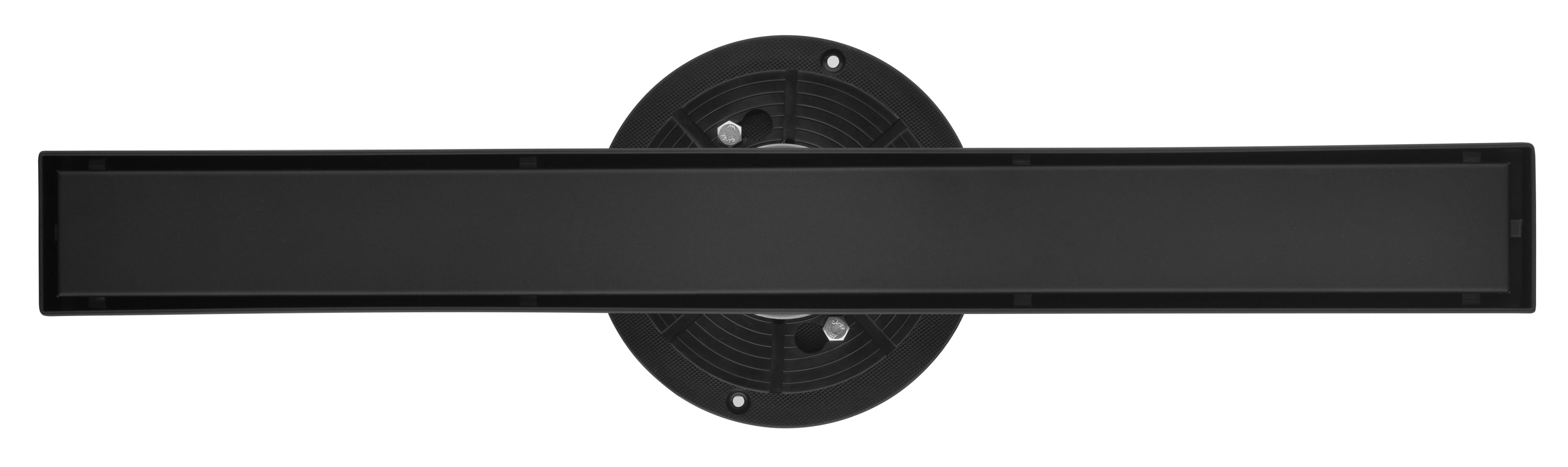 Haoyye Linear Shower Drain with Removable Quadrato Grate, 24 Inch 304 Stainless Steel Shower Floor Drain with Hair Strainer and Adjustable Leveling Feet, Easy to Install for Bathroom, Kitchen, Garage or Basement, Modern Recessed Design