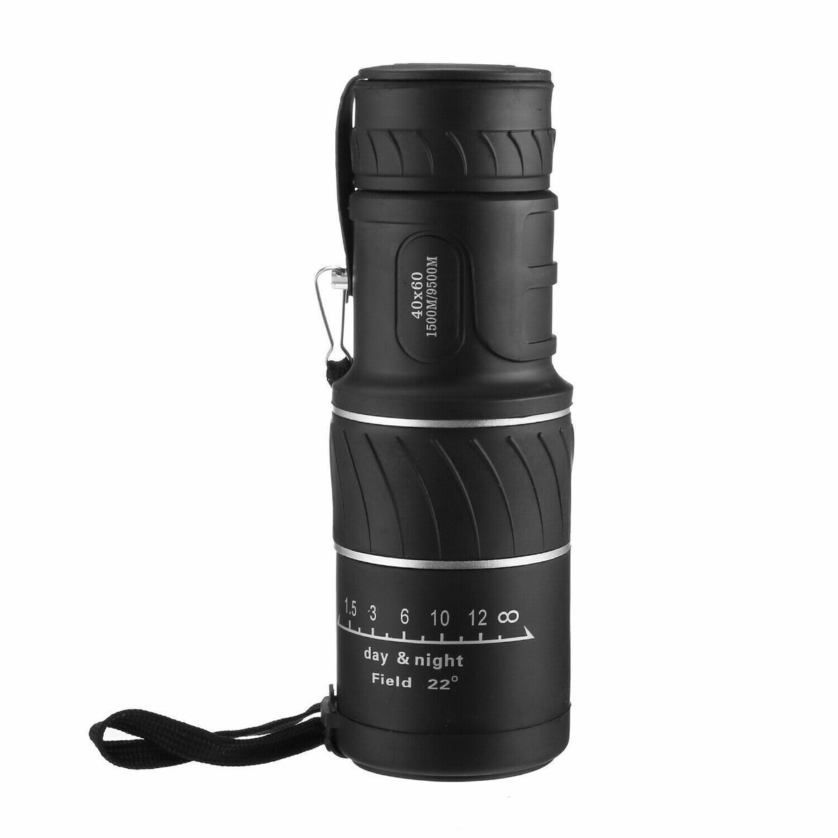 HAOYYE 40x60 HD Monocular Telescope with Day and Night Vision Waterproof Anti-Fog Optical Scope Handheld High Power Zoom for Hunting Camping Wildlife Viewing Nature and Outdoor Observation
