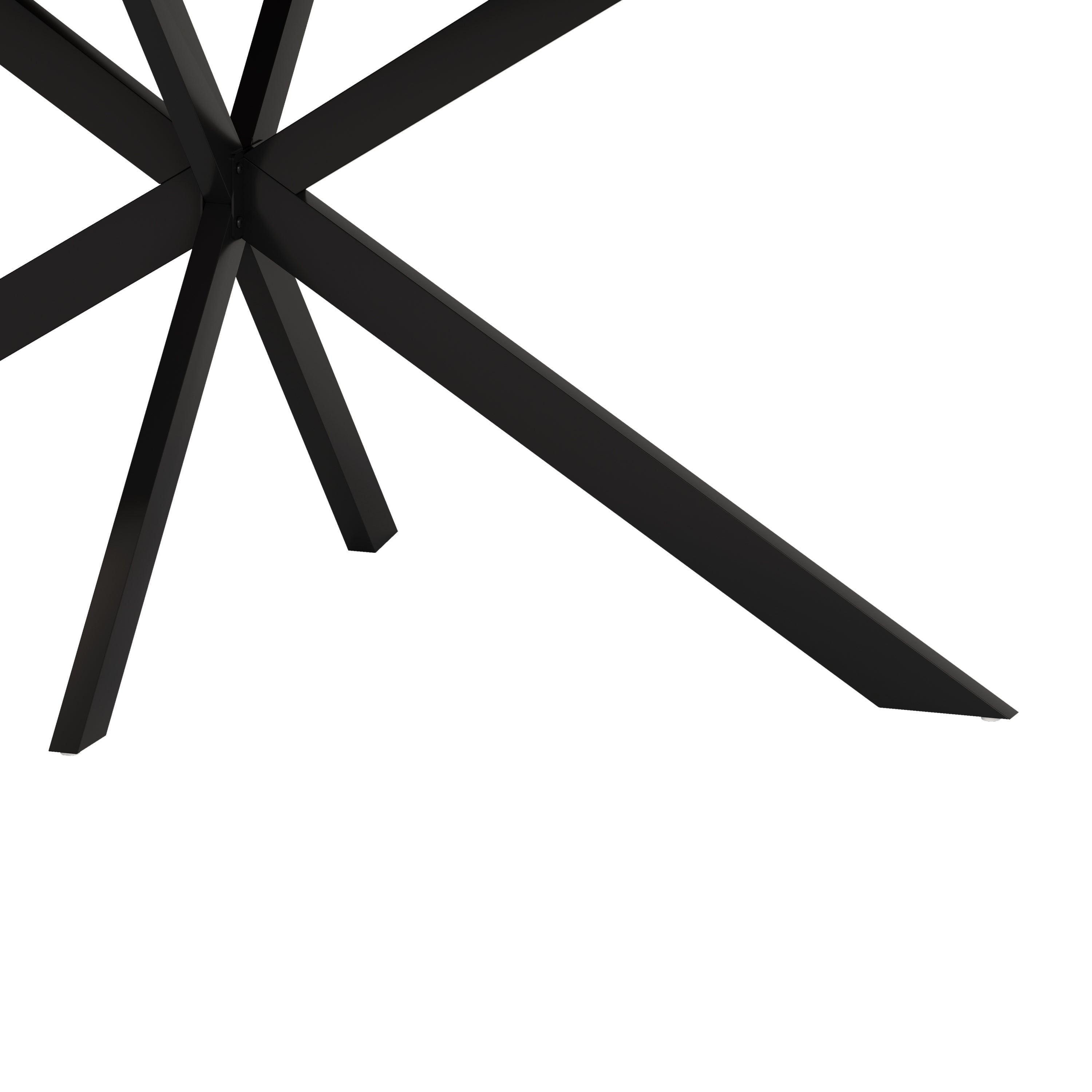 HAOYYE Retro Rectangular Extendable Dining Table, Gray Carole Top with Black Embossed Center Plate, Sturdy Black Cross Iron Base, Modern Dining Table with Built-in Storage Box, Space-Saving Design for Dining Room, Kitchen, and Apartment, Easy Assembly
