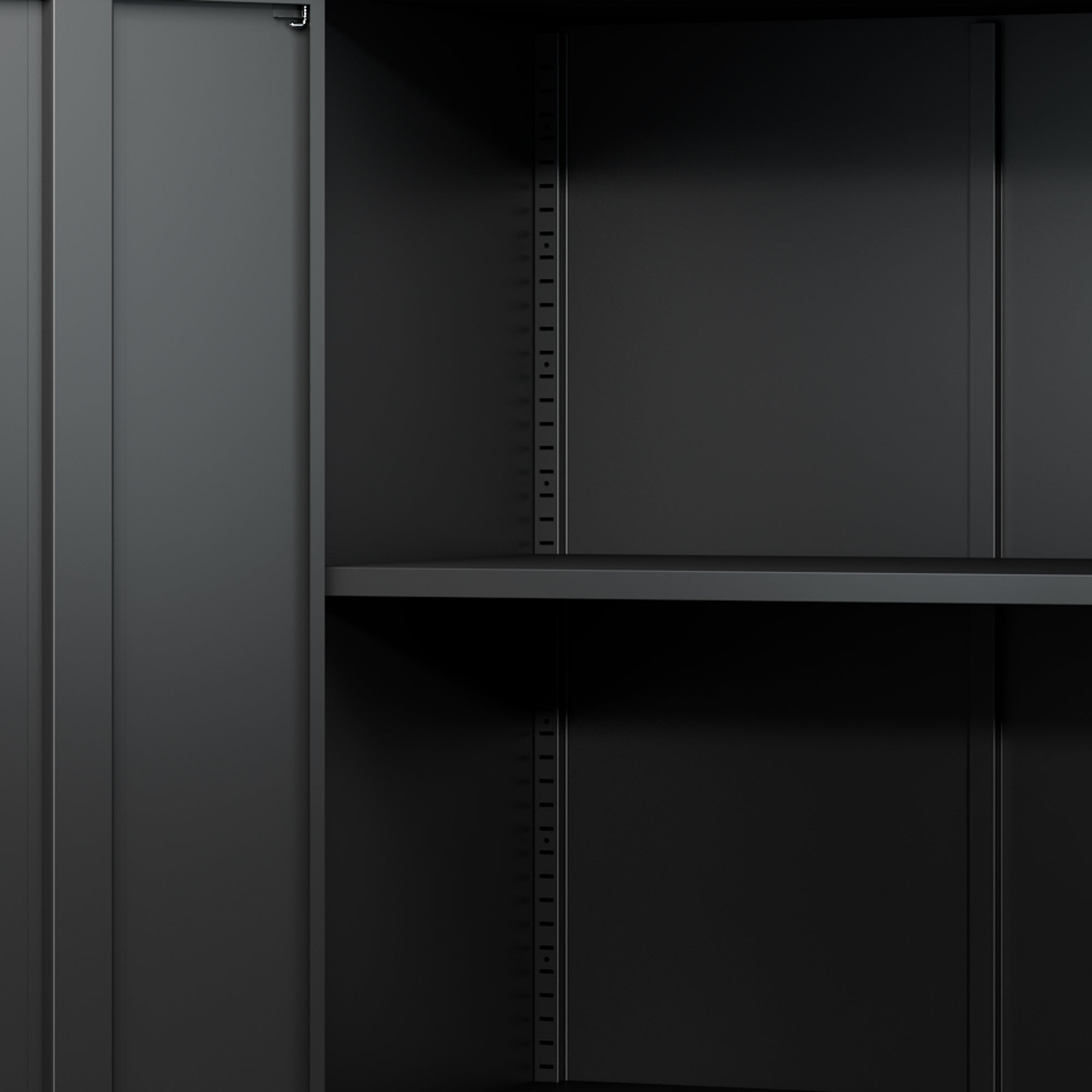 HAOYYE 2 Door Tool Cabinets for Garage, Lockable Garage Storage Cabinet, Locking Metal Storage Cabinet with Wheels, Rolling Tool Chest, Assembly Required H34*W30.3*D18 Sturdy Space-Saving Heavy Duty