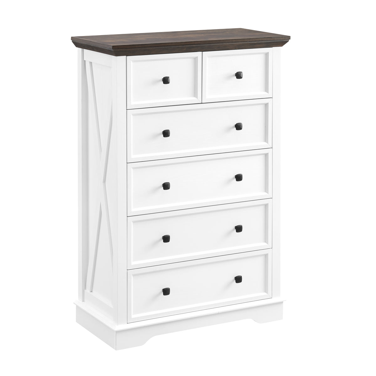 HAOYYE 6-Drawer Dresser, Tall Chest of Drawers, Closet Organizers for Storage Clothes, Sturdy Space-Saving Cabinet with Modern Design, Ideal for Living Room, Adults, and Dorm Rooms, Heavy-Duty Construction
