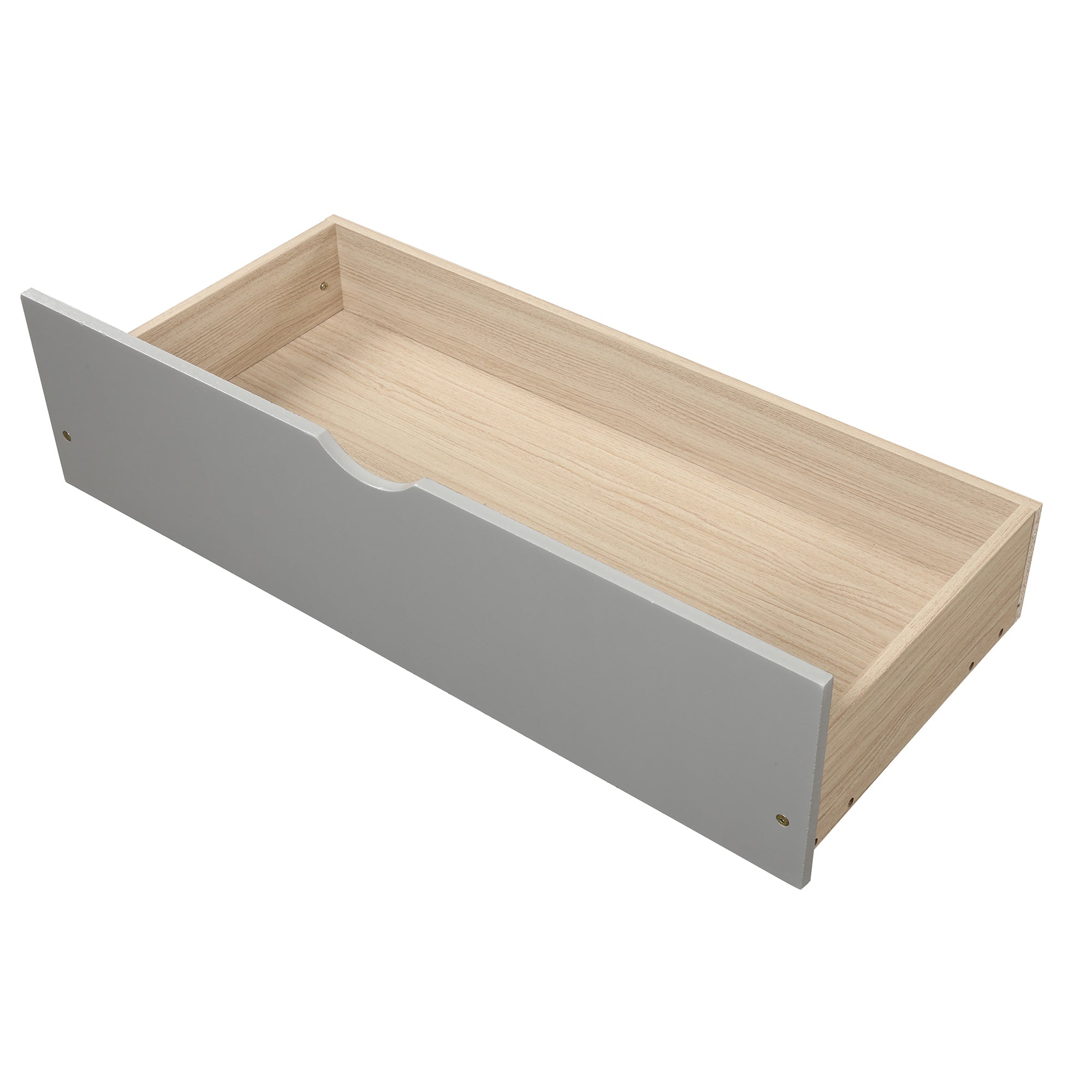 HAOYYE Storage Bed with 2 Drawers on Wheels, Twin Size Frame, Sturdy Space-Saving Heavy Duty Modern Design, Easy Assembly, Durable and Stylish Home Furniture, Versatile for Bedroom or Guest Room