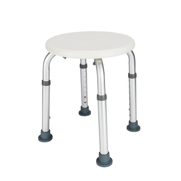 HAOYYE White Medical Bathroom Safety Shower Tub Bench with Adjustable Height Lightweight Rust-Resistant Aluminium Alloy Bath Chair Non-Slip Seat for Home Spa Support Easy Assembly Comfortable and Durable