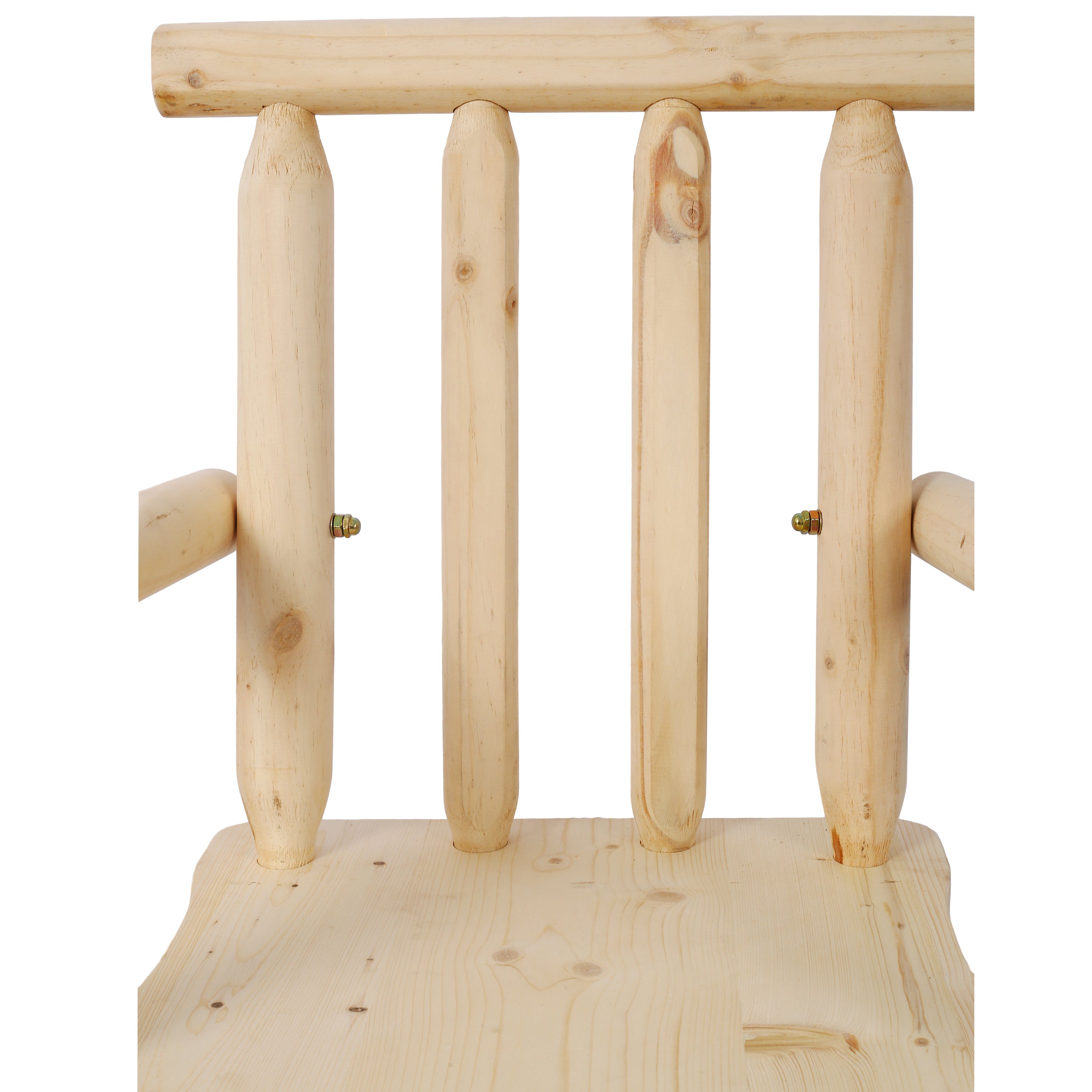 HAOYYE Rustic Bar Stool - Fir Wood Construction, Chair with Footrest,Wide Armrest, Rustic Kitchen Stool, Tall Bistro Chair for Dining Room, Restaurant, Pub, 4-Foot,Light brown color Sturdy Space-Saving