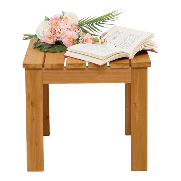 HAOYYE Wooden Square Side Table, Durable and Versatile End Table for Indoor and Outdoor Use, Ideal for Patio, Coffee, and Bistro Settings
