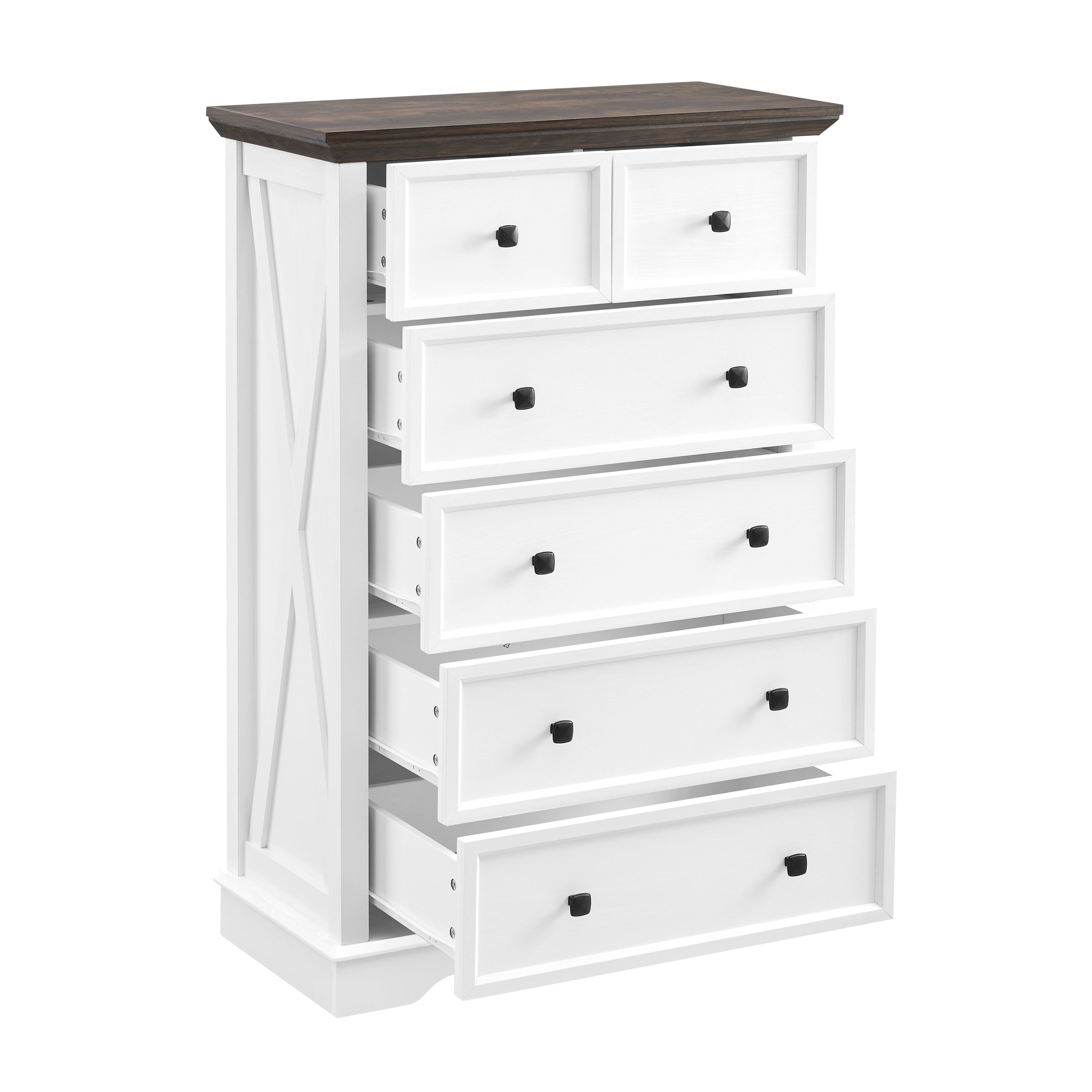 HAOYYE 6-Drawer Dresser, Tall Chest of Drawers, Closet Organizers for Storage Clothes, Sturdy Space-Saving Cabinet with Modern Design, Ideal for Living Room, Adults, and Dorm Rooms, Heavy-Duty Construction