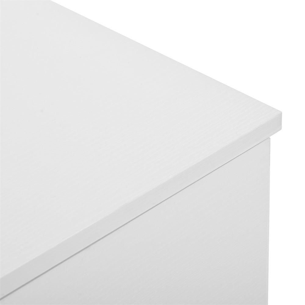 HAOYYE Modern White 9-Drawer Dresser, Spacious Storage Chest Of Drawers With Wide Drawers, Heavy Duty Bedroom Storage Cabinet, Sturdy Space-Saving Design For Dorm Room Or Bedroom, Easy Assembly