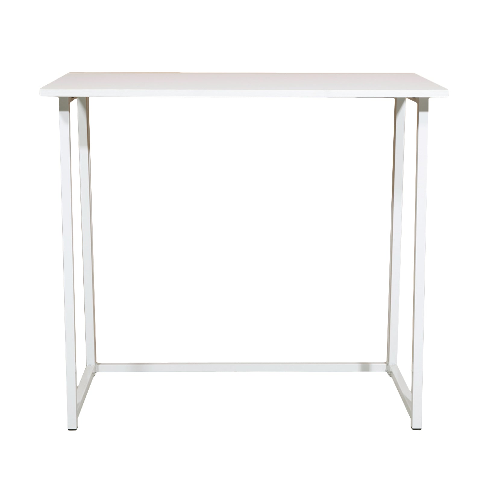HAOYYE White Collapsible Computer Desk, Sturdy And Durable Design, Multifunctional Modern Home Office Desk, Space-Saving Storage Solution, Stylish And Practical Foldable Desk For Living Room, Bedroom, Or Study, Perfect For Work And Organization