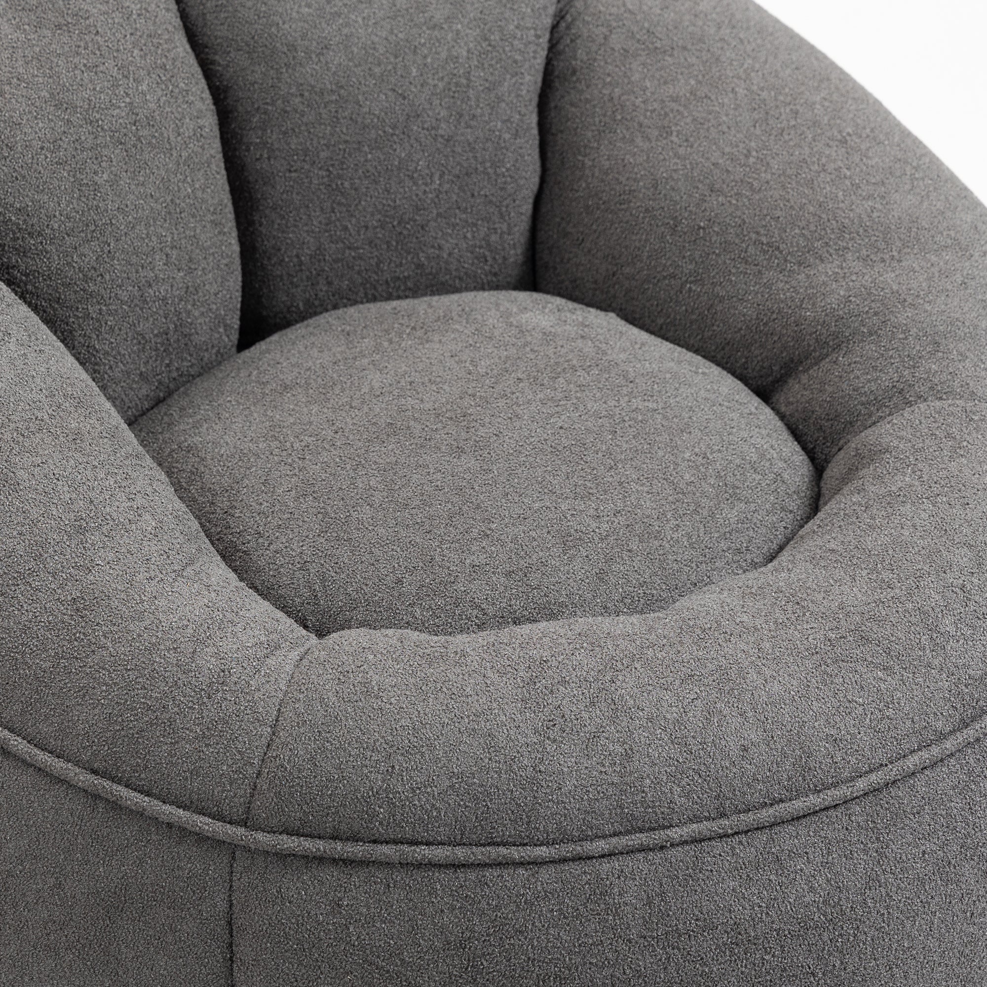 HAOYYE Bedding Bean Bag Sofa Chair with High-Pressure Foam Durable Comfortable Compressed Bean Bag Includes Footrest Sturdy Space-Saving Heavy Duty Modern Design for Adults