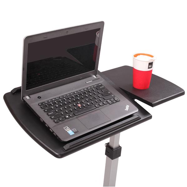 HAOYYE Black Multifunctional Lifting Computer Desk, Sturdy And Durable Design, Modern Space-Saving Storage Solution, Practical And Stylish Home Organizer For Living Room And Bedroom, Adjustable Height Desk For Study, Work, And Compact Home Offices