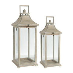 HAOYYE Wooden Candle Lantern Decorative, Hurricane Lantern Holder Decor for Indoor Outdoor, Home Garden Wedding Sturdy Space-Saving Heavy Duty Modern Design Adults Dorm Room Easy Assembly