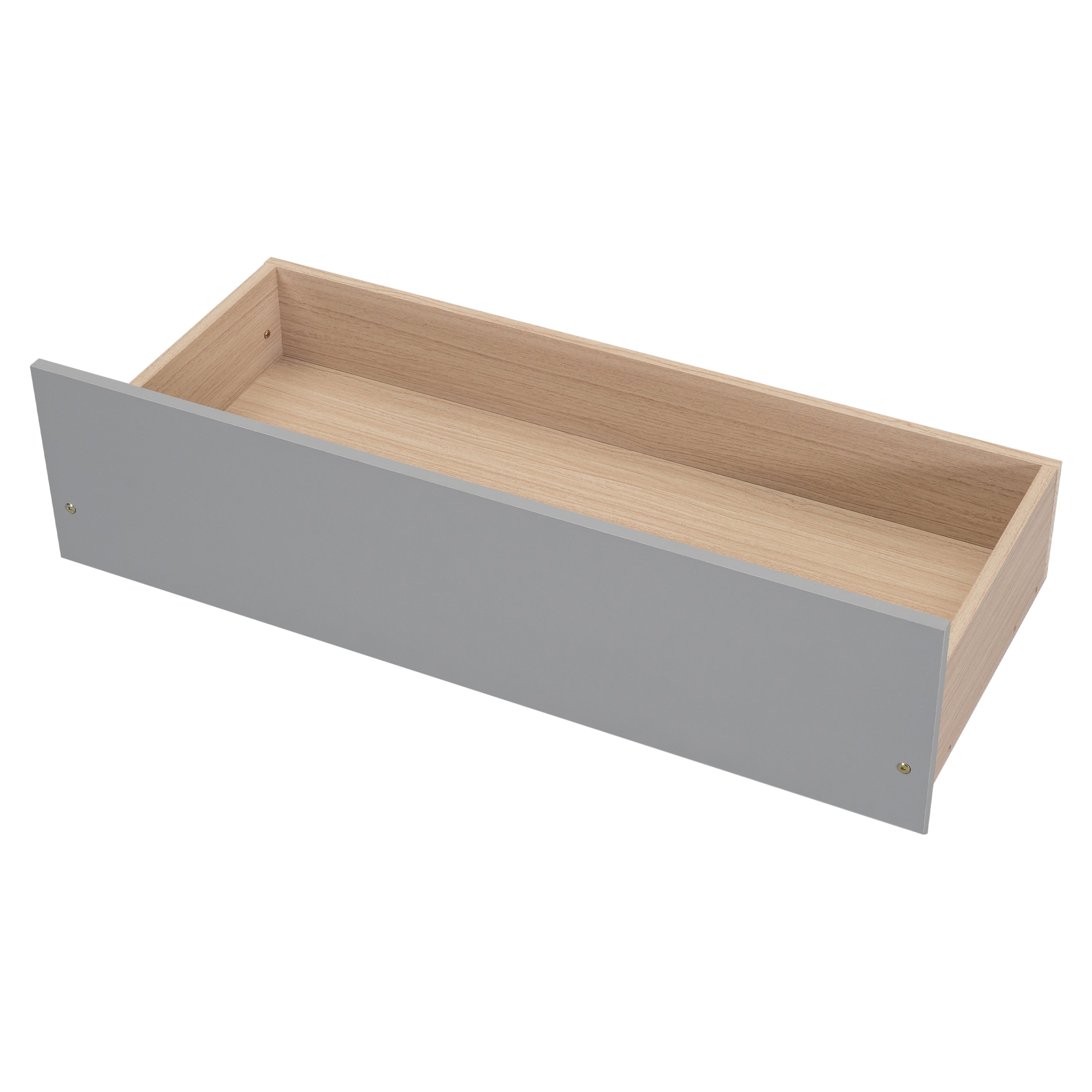HAOYYE Full Size Bed with Storage Case, 2 Storage Drawers, Lengthwise Support Slat, Grey Heavy Duty Sturdy Bed Frame, Space-Saving Modern Design, Easy Assembly, Durable Stylish Home Furniture, Versatile Bedroom Storage Solution.
