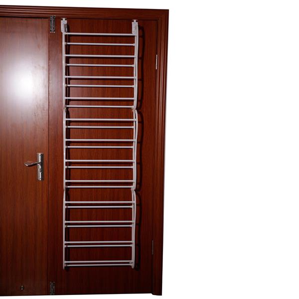 HAOYYE 12 Layers Wall Mounted Shoe Rack White Space Saving Vertical Shoe Organizer for Entryway Closet Bedroom Hallway Durable and Modern Design Easy to Install and Clean Ideal for Home Storage