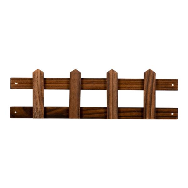 HAOYYE 4-Story 7-Seat Indoor and Outdoor Multi-Function Carbonized Wood Plant Stand, Luxurious Design, Premium Quality, Decorative and Comfortable, Stylish Home Decor with Unique Soft Cozy Flannel Fleece Touch, Perfect for Showcasing Plants in Any Setting