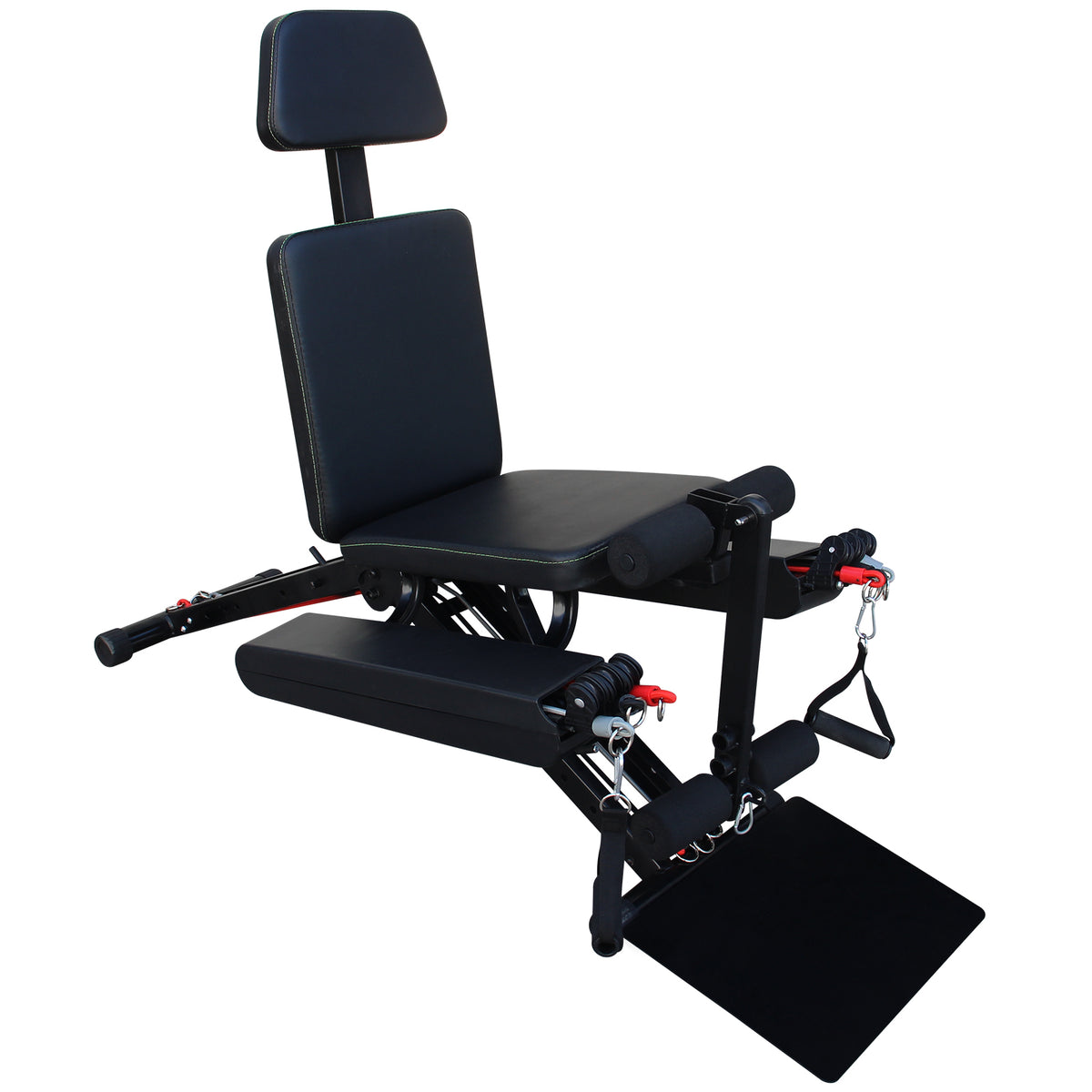 HAOYYE Adjustable Fitness Chair Multifunction Strength Training Bench for Full Body Workout Foldable Weight Bench for Home Gym Exercise Compact Design Easy Storage