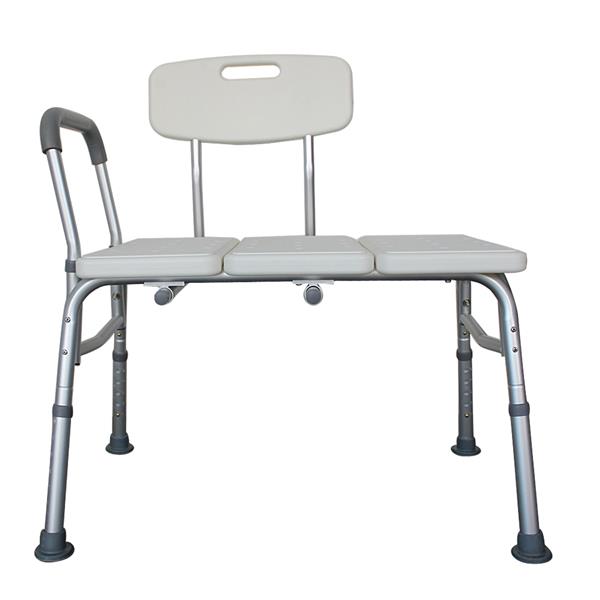 HAOYYE Medical Bathroom Safety Shower Tub Transfer Bench with Wide Comfortable Seat and Padded Handle Durable Lightweight Aluminium Alloy Frame for Senior and Disabled Support Bathing Aid