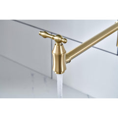 HAOYYE Wall Mount Folding Kitchen Pot Filler Faucet Sturdy Space-Saving Heavy Duty Modern Design Adults Dorm Room Easy Assembly Bedroom Furniture
