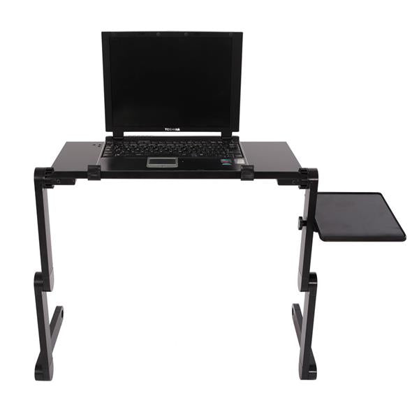 HAOYYE 48 x 26cm Portable Folding Table for Home Use, Assembled Black Table, Compact and Lightweight Design, Soft Cozy Surface, Premium Quality, Multi-Function, Decorative, Comfortable, Perfect for Home, Office, and Travel