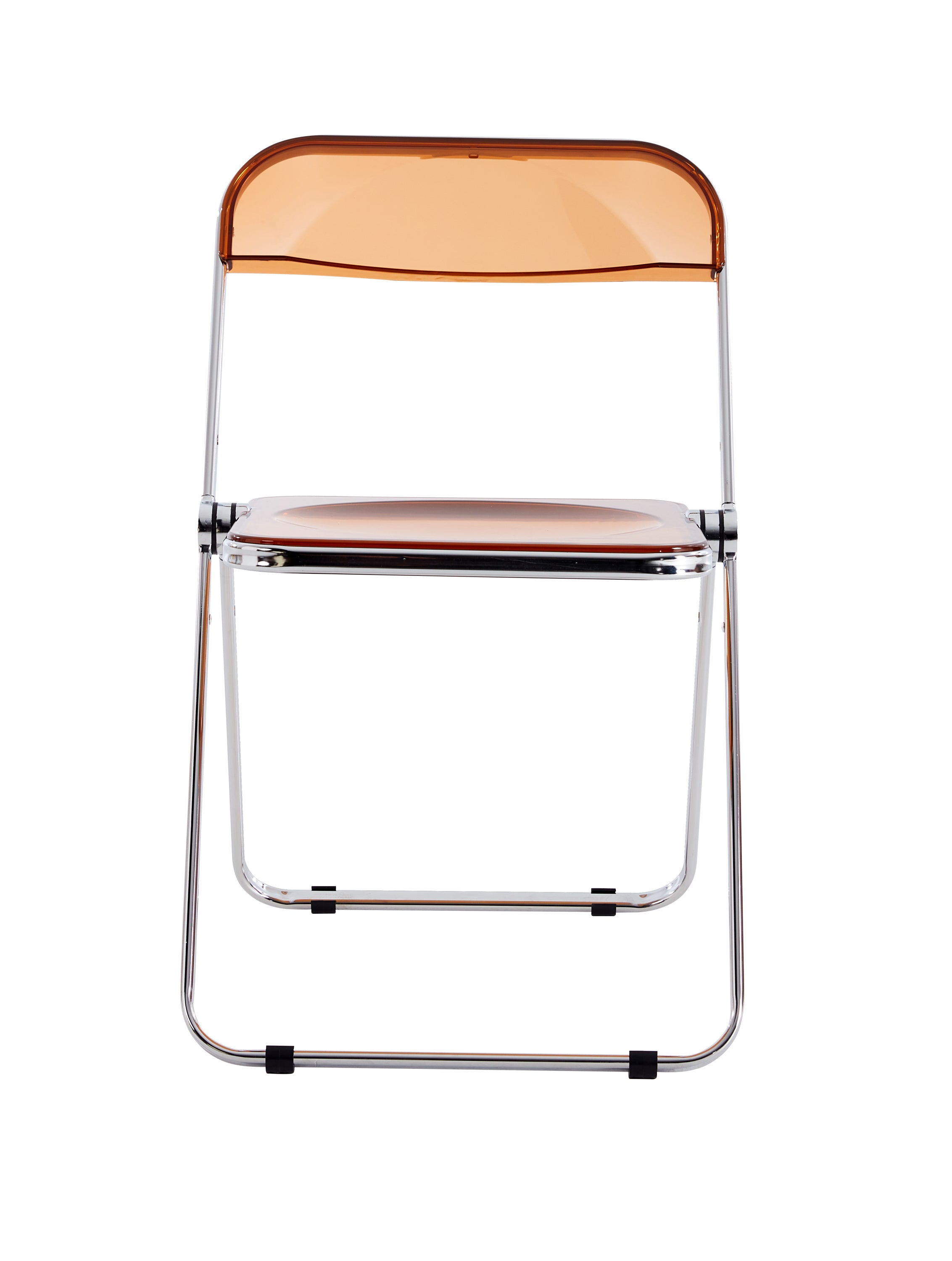 HAOYYE YELLOW Clear Transparent Folding Chair Chair Pc Plastic Living Room Seat Sturdy Space-Saving Heavy Duty Modern Design Adults Dorm Room Easy Assembly Bedroom Furniture