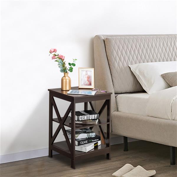 HAOYYE Double Cross Edge Coffee Table, Modern Luxury Home Decor, Soft Cozy Warm Flannel Fleece, Premium Quality Decorative Table, Unique Design, Stylish Living Room Furniture, Comfortable and Functional for Home Use