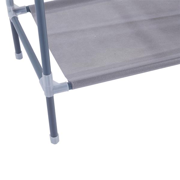 HAOYYE 10-Tier Gray Non-Woven Fabric Shoe Rack, Durable and Stylish Space-Saving Organizer with Modern Design, Perfect for Bedroom, Living Room, or Entryway; Premium Quality, Easy Assembly, and Versatile Storage Solution for All Types of Shoes