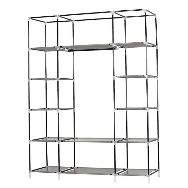 HAOYYE 5-Layer 12-Compartment Non-Woven Fabric Wardrobe Portable Closet, Navy Blue, Durable Space-Saving Storage Organizer, Modern Design for Bedroom, Living Room, Entryway, Versatile Use, Premium Quality, Stylish Home Essentials, Easy Assembly