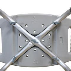HAOYYE 1.35MM Gray Bath Chair with Simple Design Comfortable Water-Resistant Shower Seat Lightweight Non-Slip Bathroom Stool with Backrest for Home Spa and Elderly Support Easy to Clean and Assemble