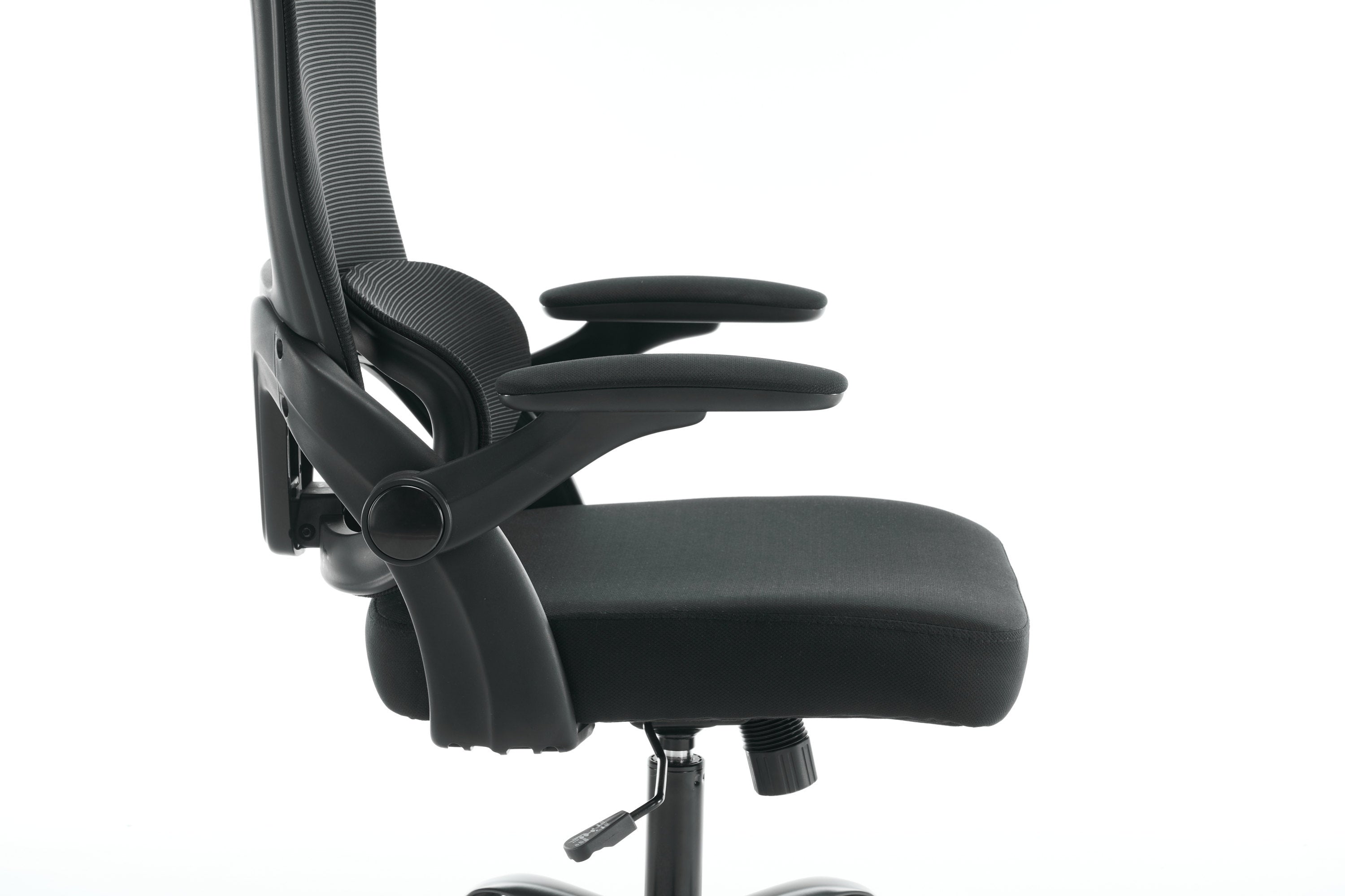 HAOYYE Ergonomic Mesh Office Chair with High Back Desk Design, 3D Armrests, Up And Down Lumbar Support, Swivel Computer Task Chair with Adjustable 2D Headrest and Tilt Function, Sturdy Space-Saving Heavy Duty Chair for Home and Office Use