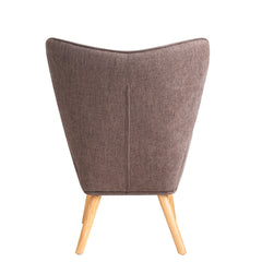 HAOYYE Accent Chair with Ottoman, Living Room Chair and Ottoman Set, Comfy Side Armchair for Bedroom, Creative Splicing Cloth Surface Sturdy Space-Saving Heavy Duty Modern Design Easy Assembly Durable