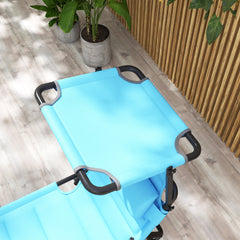 HAOYYE Folding Lounge Chair for Outdoor Relaxation Portable Reclining Beach Chair with Adjustable Backrest Sunshade Canopy and Padded Design for Patio Garden Poolside Travel Camping