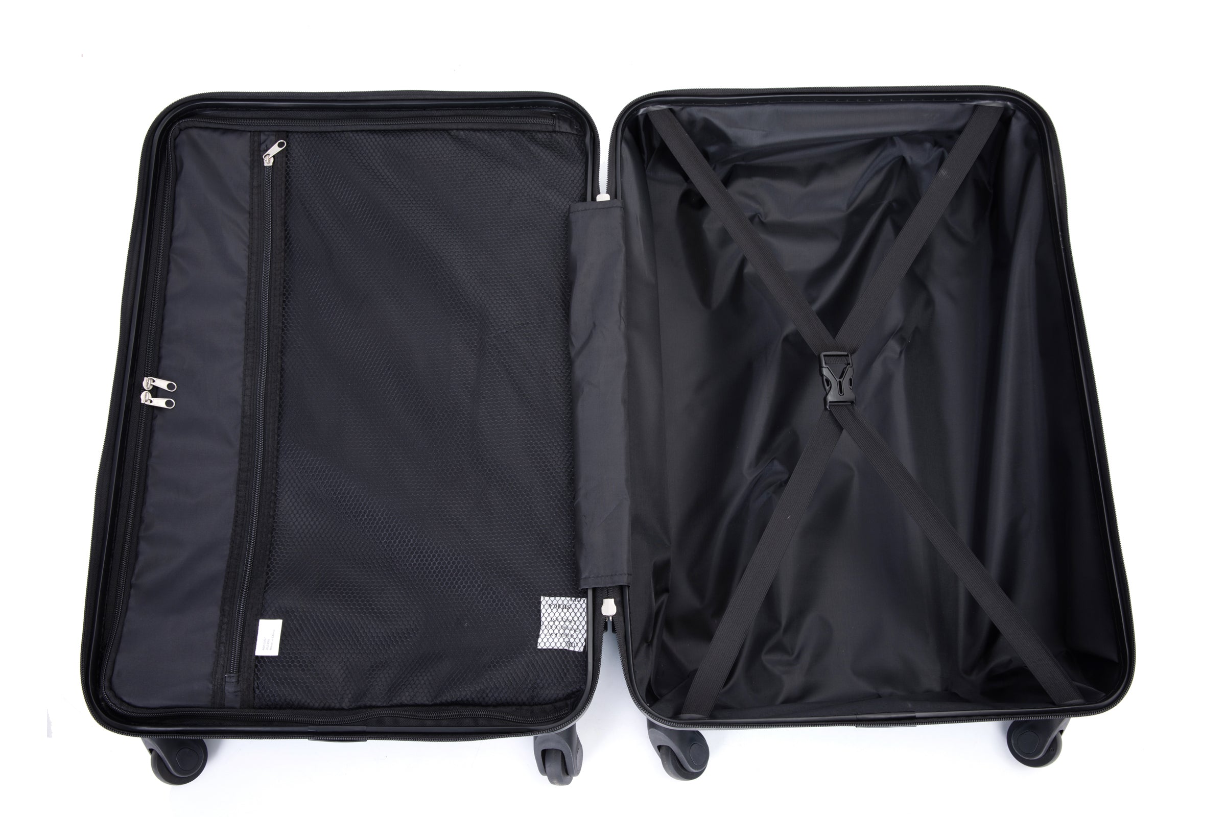 HAOYYE 3 Piece Luggage Sets PC+ABS Lightweight Suitcase with Two Hooks, Spinner Wheels, (20/24/28) Gold Sturdy Space-Saving Heavy Duty Modern Design Adults Dorm Room Easy Assembly Bedroom Furniture