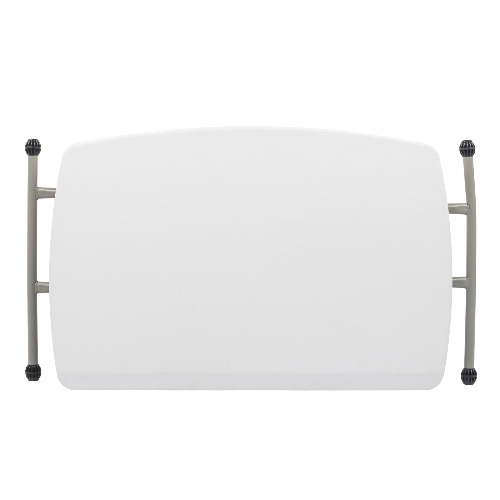 Haoyye Liftable Garden Plastic Table in White, Adjustable Height Outdoor Dining Table for Patio, Balcony, Backyard or Lawn, Lightweight and Weather Resistant Design, Easy to Clean and Perfect for Home or Commercial Use