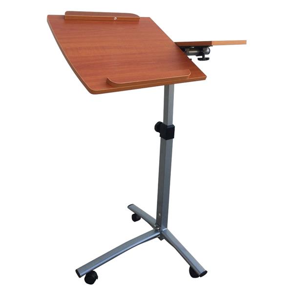 HAOYYE Home Use Multifunctional Lifting Computer Desk Brown Sturdy Design Durable Modern Organizer Space-Saving Storage Solution Practical Stylish for Living Room or Bedroom